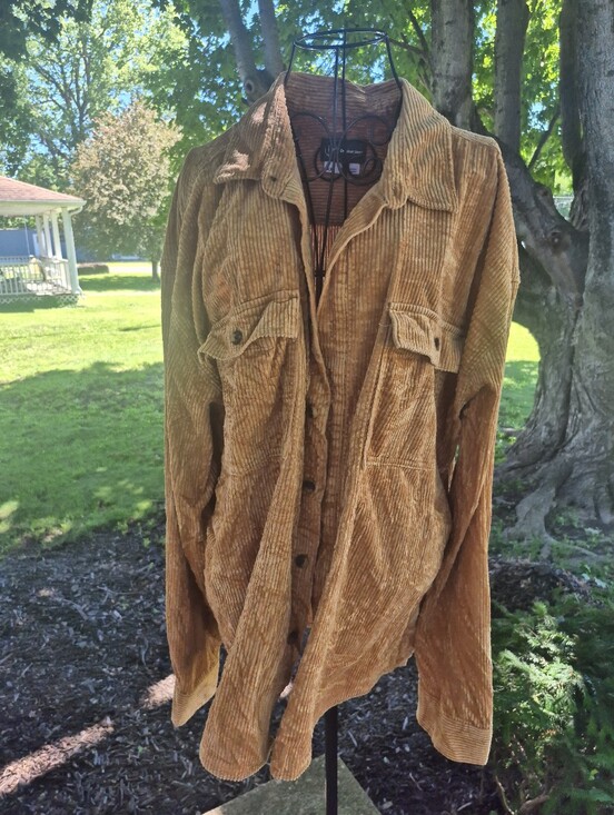 Original Use Tops - Original Use XXL Corduroy Jacket in Tan